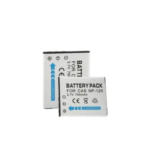 Batería de Litio Recargable para Casio, Accesorio de Batería, CNP120, NP120, 2, 2, 3, 2, 4, 4, 5, 2, 4, 5, 1, 2, 2, 4