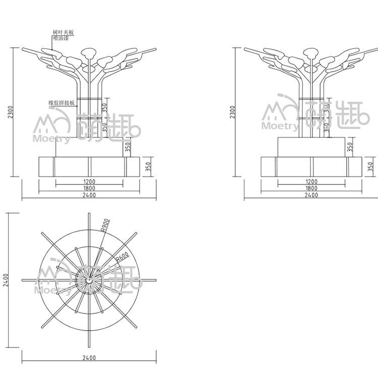 Taille conventionnelle de l'arbre de lecture