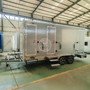 Camping Portable Luxury Toilet Trailer ADA Compatible Eco-Friendly Mobile <b>Shower</b> Restroom for Apartment Use - Product Image 4