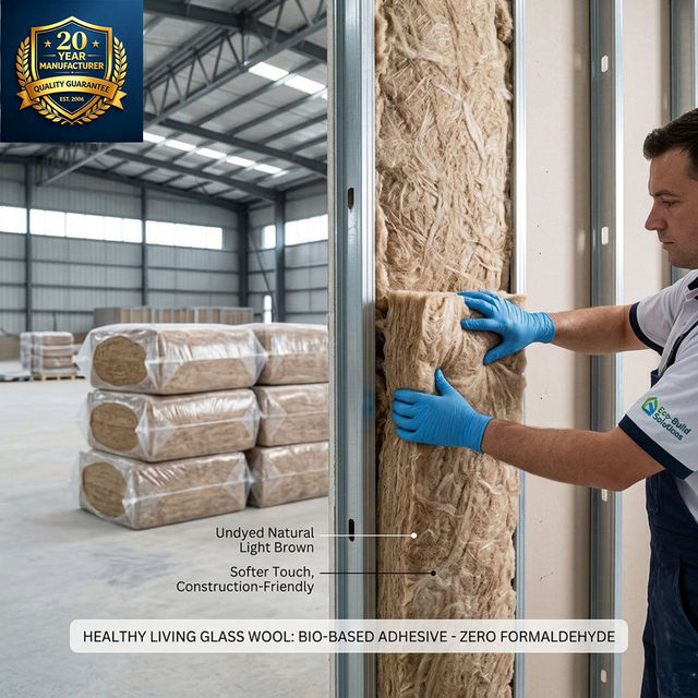 Bio-Based Formaldehyde-Free Acrylic-Free Glasswool Modern Insulation Blanket Sheet 50/100mm Thickness 5+ Year Warranty for Roof