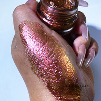 Gel crème pailletée métallisée à haute teneur en pigment personnalisée de marque privée fard à paupières gel pailleté fard à paupières basse quantité minimale de commande échantillon gratuit de poudre
