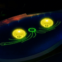 Fontaine musicale laser LED extérieure en acier inoxydable de luxe de haute qualité pour parcs, hôtels, places et aménagements paysagers commerciaux