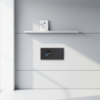 Coffre-fort intelligent de conception nouvelle, code PIN, clé mécanique, coffres-forts durables pour hôtel, coffre-fort de chambre, matériau en acier, coffre-fort robuste