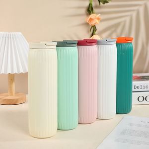 2024 New 600ML Travel <b>Thermos</b> Flask Portable Business Stainless Steel Tumbler Customized Logo Water <b>Bottle</b> Coffee Cup Gift - Product Image 4
