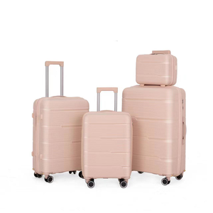 High Quality Luxury Modern Classic Simple PP <strong>Soft</strong> <strong>Luggage</strong> Set 4 Piece Large Capacity Waterproof Suitcase Lock Silent Spinner - Product Image 5