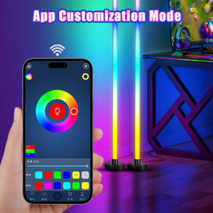 Lampe de sol LED RGB pour photographie, 16 millions de couleurs, lumière d'ambiance d'angle pour studio, vlog et vidéo <span class=keywords><strong>TikTok</strong></span> avec télécommande - Product Image 4