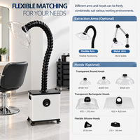 Extracteur de fumée portable avec filtre HEPA 4 couches pour traitement à la kératine, salon de coiffure, élimination des fumées et des odeurs