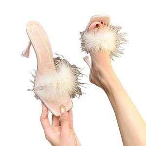 รองเท้าส้นสูงหัวแหลมสไตล์หวานซ่อนเปรี้ยวสำหรับผู้หญิง ดีไซน์โบว์สีนู้ดโทนฤดูใบไม้ร่วง ส้นเข็ม  สำหรับสาวๆ ที่ชอบความเรียบหรู - Product Image 1