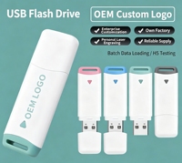 USB Flash Drive Plastik Promosi Murah Custom 64GB, Cetak Logo Laser Gratis, Sablon, Memory Disk 64gb