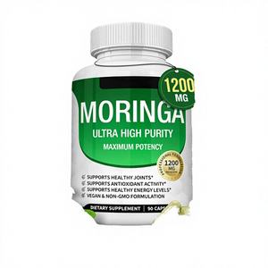 Cápsulas de Polvo de Hoja de Moringa Orgánica Natural HP Valia OEM, 90 Cápsulas, Suplemento Energético, Antioxidante y de Apoyo Inmunológico para Mujeres - Product Image 3