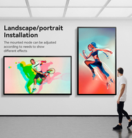 Affichage numérique mural intérieur, écran tactile, lecteur d'affichage numérique Android pour la publicité dans les restaurants