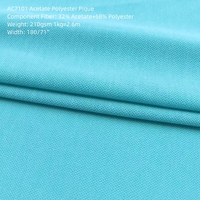 AC7101 T-shirt Acétate Polyester Piqué fabricants de tissus à tricoter