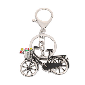 Llavero de Metal creativo de aleación de Zinc para bicicleta, llavero de dibujos animados, regalos de negocios impresos compensados para hombres y mujeres - Product Image 5