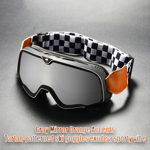 2026 New Fashionable <strong>Snow</strong> Skiing <strong>Goggles</strong> Big Frame Motorcycle Sunglasses with Breathable Comfortable Sponge Grid Belt for Winter - Product Image 1