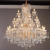 Lustre en cristal de marie therese de plafond de villa de suspension de style français pour des mariages