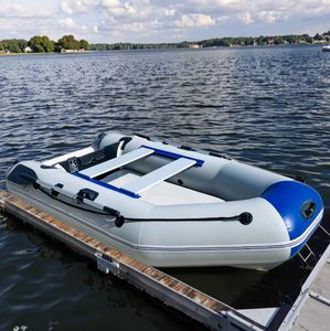 2026 280cm 9.2 ft Marine Inflatable Dinghy Rowing Canoe Portable Assault Rafting Fishing Kayak Air Deck Floor <b>Yacht</b> for - Product Image 6