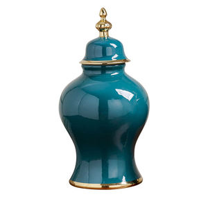 Modern High Gloss Large White Silver Gold Temple Storage Bottles Vase ,ceramic Porcelain <b>Ginger</b> <b>Jars</b> Home Decor - Product Image 3