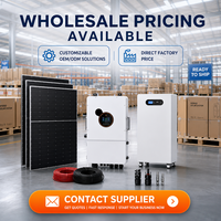 Sistema de Inversor Solar Híbrido Inteligente de 8kW, 10kW, 12kW, Versión Estadounidense, 120V/240V, Fase Dividida, Kit Completo con Almacenamiento de Batería de 16kWh