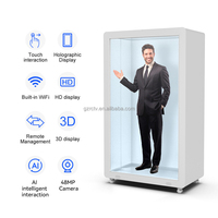 Vitrine interactive holographique 3D grand format de 86 pouces pour intérieur, avec écran LCD transparent, OEM, anti-reflet, tactile, SDK, pour centre commercial