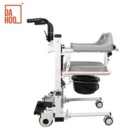 Chaise de transfert de soins infirmiers de Machine de levage patient de levage hydraulique réglable en hauteur pliable Portable pour les personnes âgées handicapées