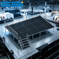 Plataforma de Escenario Portátil ESI para Conciertos, Bodas y Eventos al Aire Libre, de Aluminio, 4 pies x 4 pies, 4 pies x 8 pies, para Eventos, Conciertos y Bodas