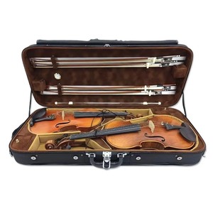 Étui double pour violon - Tissu Oxford - Étui pour violon basse 4/4 - Deux violons dans un seul étui - Boîte rigide - Product Image 4