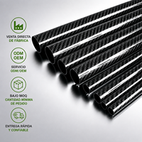 Tube en fibre de carbone personnalisé 3K avec service de découpe CNC de haute précision pour bras robotique