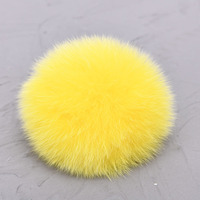 Boule de fourrure de renard moelleuse en gros, grande taille, personnalisée, luxueuse, mignonne, bouton détachable, véritable fourrure de renard, pompon