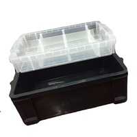 Boîte de rangement pour matériel de pêche durable et de grande capacité, boîte de rangement portable en plastique rigide pour leurres de pêche en plein air, accessoires de canne à pêche