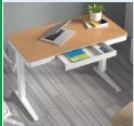 Table de travail manuelle réglable en hauteur pour bureau d'ordinateur à domicile, bureau d'étude pour enfants, table d'atelier - Product Image 2