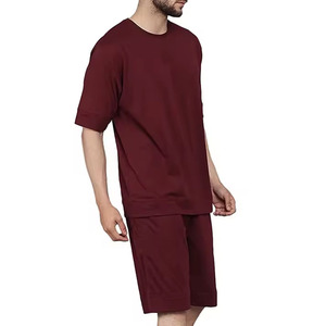 Nuevo Conjunto de Dos Piezas para Hombre, Camiseta y Pantalones Cortos a Juego, Transpirable, Corte Holgado, Informal, para Uso Diario, Conjunto para Vacaciones de Verano en la Playa - Product Image 2