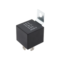 Relais automobile standard SPDT 12V/40A 5 broches, interrupteurs et démarreurs pour véhicules lourds avec douille de relais étanche noire et boîtier transparent