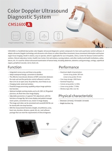 Échographe Doppler sans fil CONTEC CMS1600A, sonde d'échographie portable - Product Image 2