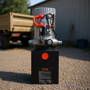 Unité de pompe hydraulique Vevor 8 quarts, simple action, pression maximale 3200 psi, pour remorque à benne basculante et levage de voitures - Product Image 2