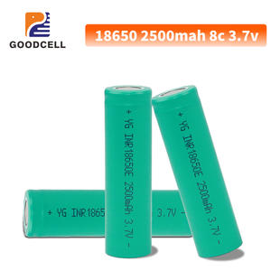 GOODCELL disesuaikan baterai Lithium <span class=keywords><strong>3</strong></span>.7v 18650 2500mah 8c AA baterai Alkaline dapat dirakit silinder Ion litium grosir - Product Image 3