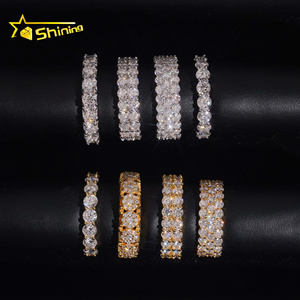 Fijne Sieraden 925 Sterling Zilveren Moissanite Eternity Ring Hoge Kwaliteit Custom Missanite Ringen Vrouwen Verloving Trouwringen - Product Image 4