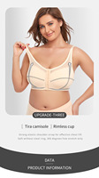 Soutiens-gorge sans armatures pour femmes, respirants, fins, coupe 3/4, bretelles réglables, dos en U, lavables en machine, pour usage quotidien, vente en gros