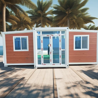 Villa préfabriquée de haute qualité Portable Mobile Tiny Home Maison conteneur extensible de luxe préfabriquée haut de gamme 2 chambres à coucher