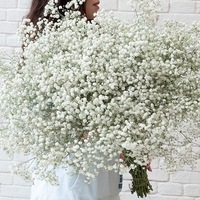 Boule de fleurs de gypsophile artificielle pour mariage, vente en gros, gypsophile rose, fleur au toucher réel, souffle de bébé, centre de table pour mur
