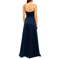 Robe longue en satin élégante pour femmes personnalisée en gros Robe de soirée trapèze pour dames