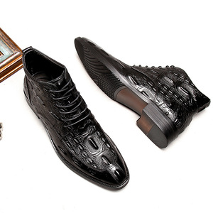 Chaussures pour hommes en cuir véritable sur mesure haut de gamme, à bout pointu, à enfiler, pour le bureau, les loisirs, les tendances de la mode d'automne - Product Image 5