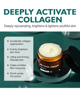 Private Logo Rejuvenating Firming Toning Retinol Facial Moisturizer Cream Day OEM Natural Ingredients Adults Anti-aging Cream