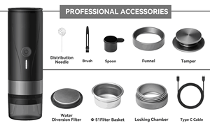 Machine à expresso entièrement automatique professionnelle, boîtier en acier inoxydable, pression de 20 bars, double alimentation, usage domestique - Product Image 4