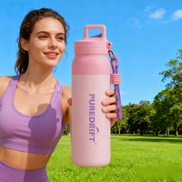 Thermos en acier inoxydable à double paroi isolé sous vide, garde au chaud et au froid pendant 12h, tasse de voyage pour le camping, couleur personnalisée, anti-fuite, sans BPA
