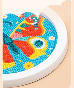 Offre Spéciale bricolage diamant peinture Kit dessin animé sirène Puzzle enfants cristal Art imprimé tissu personnalisé sirène <span class=keywords><strong>monde</strong></span> - Product Image 6