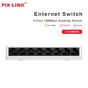 <span class=keywords><strong>Mini</strong></span> commutateur réseau PIX-LINK 10/100 / 100Mbps commutateur Ethernet 8 ports répartiteur <span class=keywords><strong>Internet</strong></span> Hub RJ45 de bureau - Product Image 3