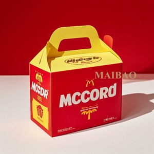 Personalizable Freír Pollo Frito Papas Fritas Caja de Papel de Pollo Comida Hamburguesa Paquete Happy Share Caja de Embalaje de Comida - Product Image 6