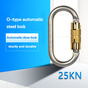 JENSAN Carabiner Pengaman Tugas Berat Sistem Penghubung Cepat untuk Sistem Harness Pengaman 25kN Konektor Pelindung Jatuh Bersertifikasi OEM - Product Image 3