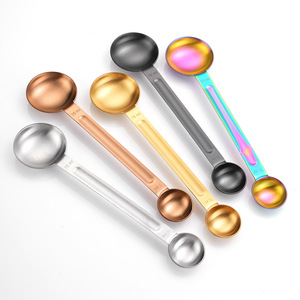 Stainless Steel Double-Ended <b>Measuring</b> Spoons 5ml 15ml Coffee Roasting <b>Tools</b> Reusable Modern Design - Product Image 5