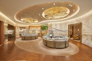 Vetrina Espositiva Ovale di Lusso con Illuminazione a LED e Vetro Curvo Elegante per Negozi al Dettaglio - <span class=keywords><strong>Design</strong></span> Gratuito - Product Image 5